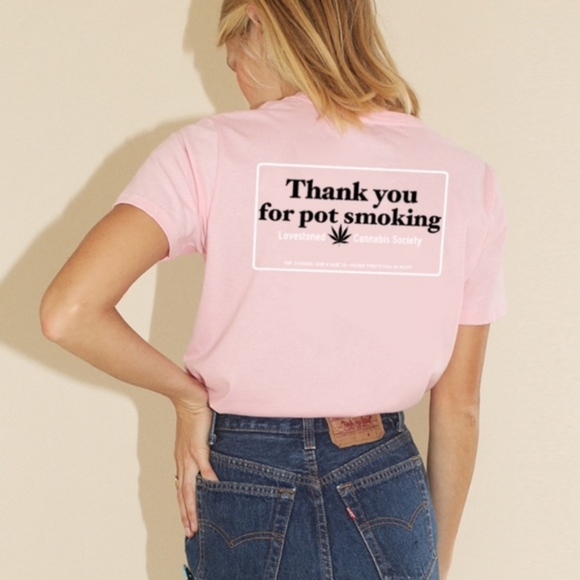 Sugarhigh Lovestoned Thank You for Pot Smoking Tee